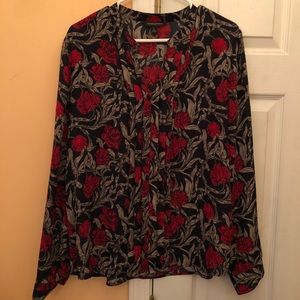 Banana Republic Floral Print Blouse